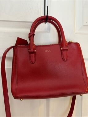 Ralph Lauren leather red purse